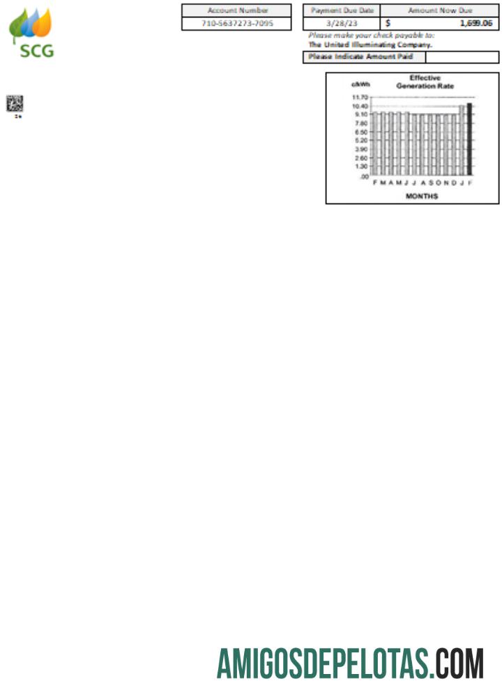 Massachusetts Chelsea SCG The United Illuminating Company Utility Business Bill SCR, página 2 baixar para verificação